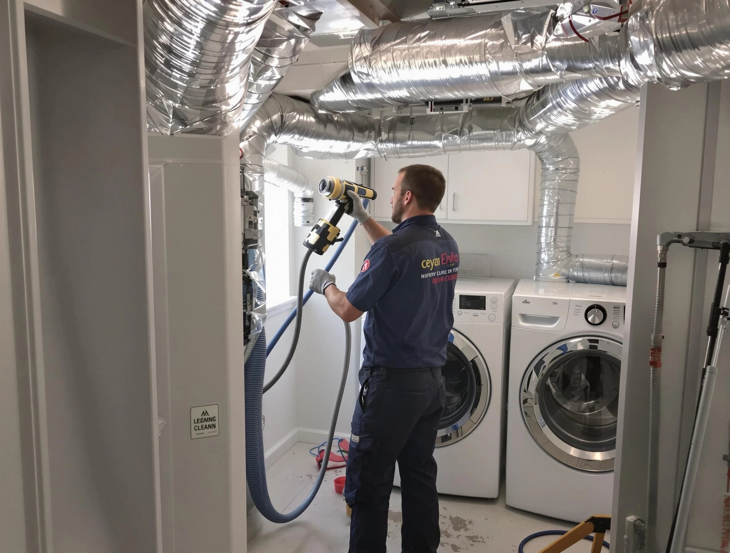 West Deer Dryer Vent Cleaning specialist using advanced equipment for thorough duct cleaning in West Deer