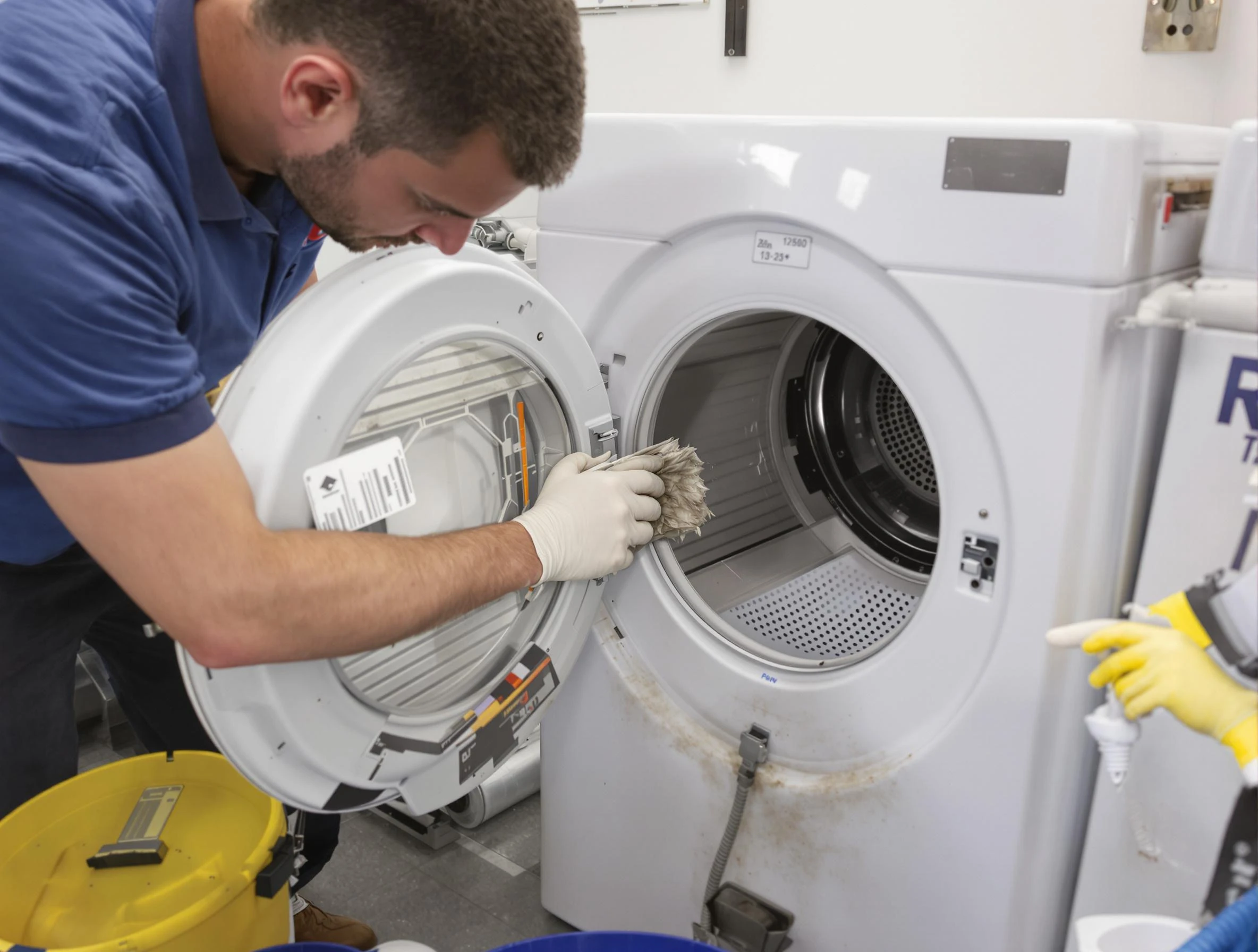 West Deer Dryer Vent Cleaning specialist performing detailed lint trap cleaning service in West Deer